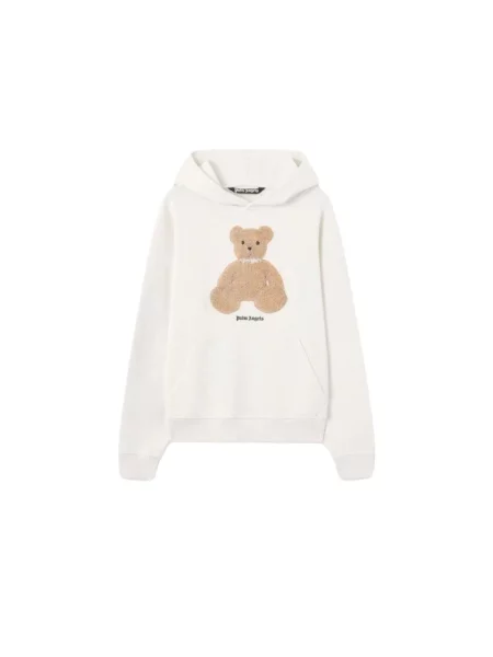 Bluza z kapturem Palm Angels biała