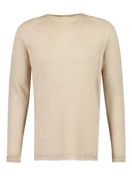 Пуловер 120% Lino с кръгло деколте