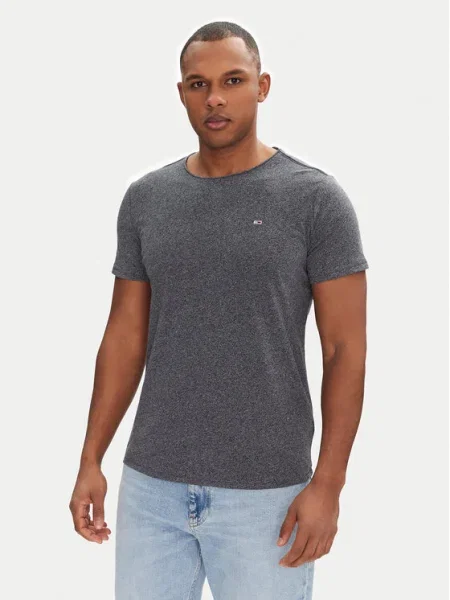 Тениска Tommy Jeans сиво