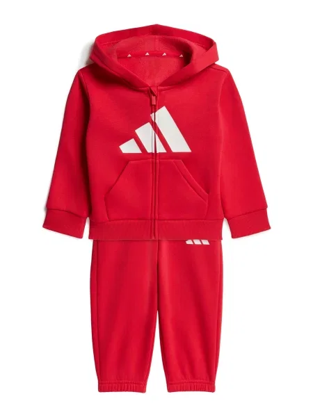 ADIDAS SPORTSWEAR Costum de trening ESSENTIALS roșu alb