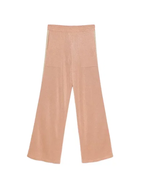 Spodnie Circus Hotel w paski różowe