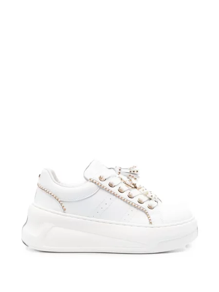 Sneakerși Cult din piele alb