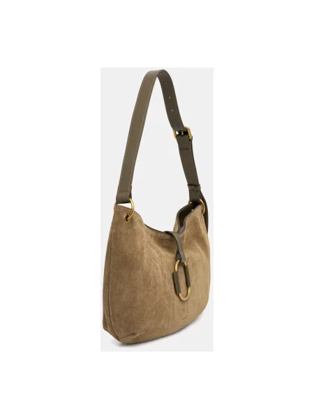 Twinset torebka hobo zamszowa zielona