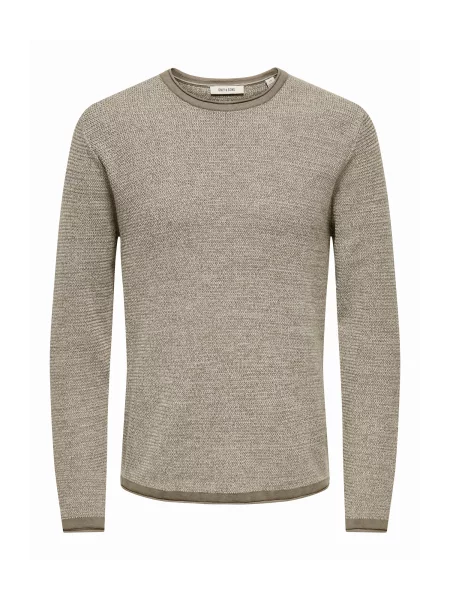 Only & Sons Pulover ONSEric amestecat gri