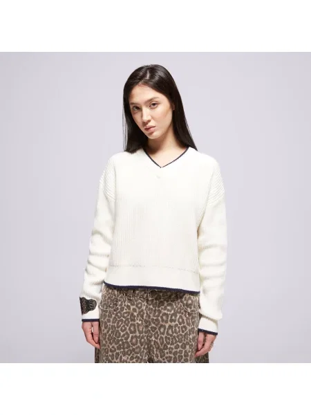 Levi's Sweter Reese Vneck Sweater Neutrals beżowy