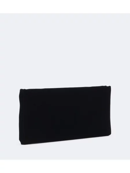 Geantă plic Tom Ford de catifea negru