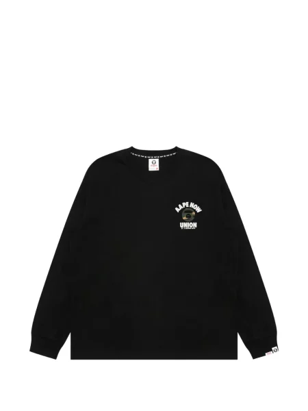 Tricou Aape By A Bathing Ape cu imagine cu model camuflaj negru