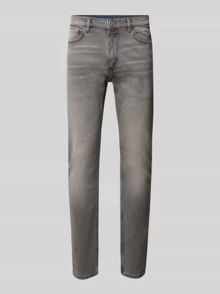Jeansy o kroju super slim fit z mieszanki bawełny model Zane' Hugo Blue
