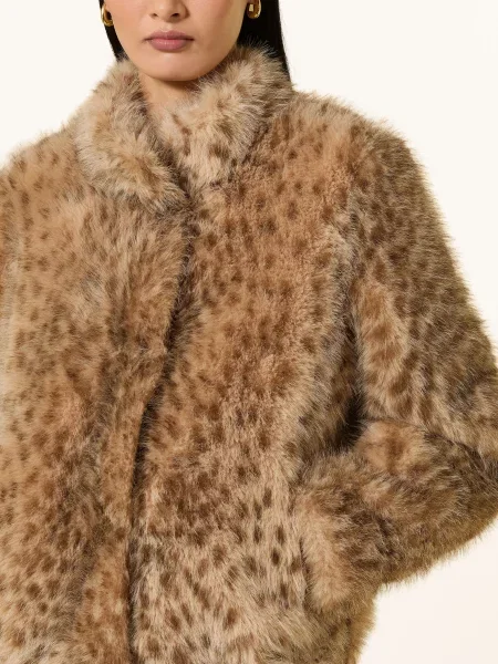 Rich & Royal Bunda Z Umělé Kožešiny světle / béžová hnědá