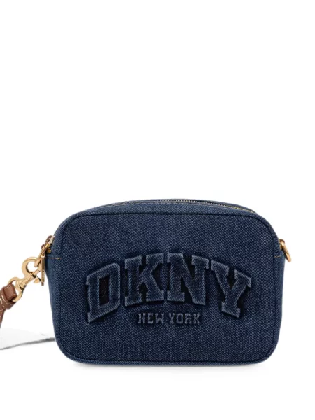 Geantă Dkny cu broderie albastru