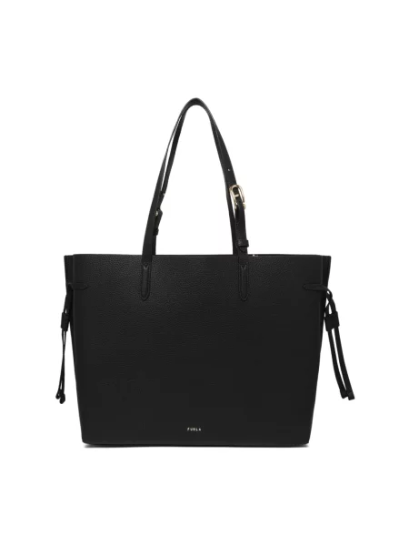 Shopperka Furla skórzana czarna