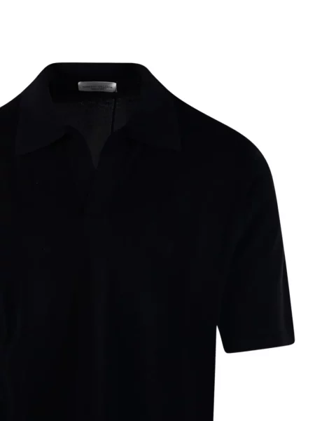 Gulerat tricou polo Roberto Collina negru