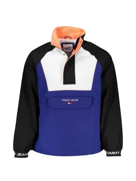 Geacă Tommy Hilfiger cu autograf albastru
