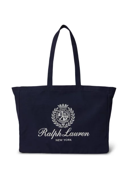 Polo Ralph Lauren Shopper krémová / námornícka modrá čierna
