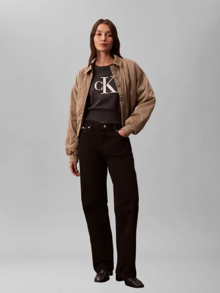 Calvin Klein Jeans Sweter wrzosowy Kobiety jednolity S szary