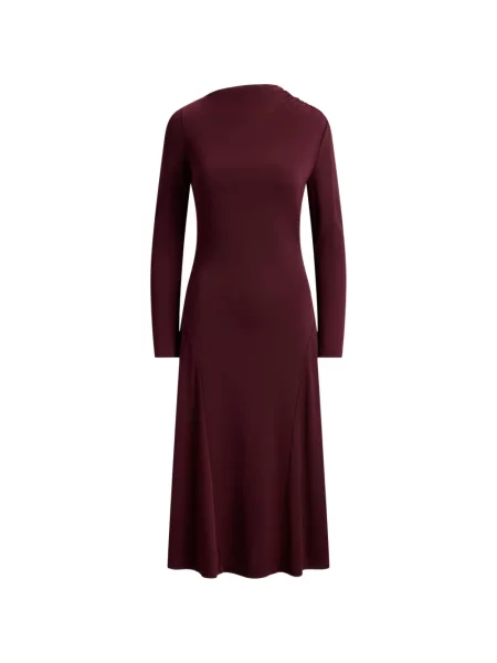 Lung rochie Lauren Ralph Lauren drapată violet
