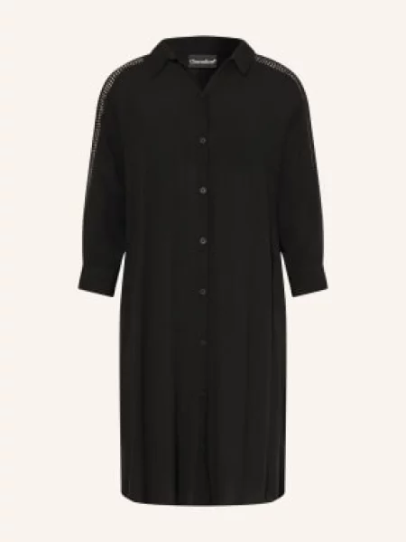 Charmline Plážové Šaty Caftan S Krajkou A Rukávy černá