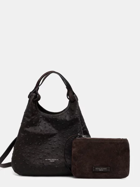 Gianni Chiarini geantă crossbody pentru femei din piele DUA maro