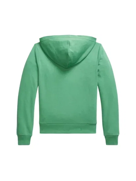 Bluza z kapturem Polo Ralph Lauren z kapturem klasyczna zielona