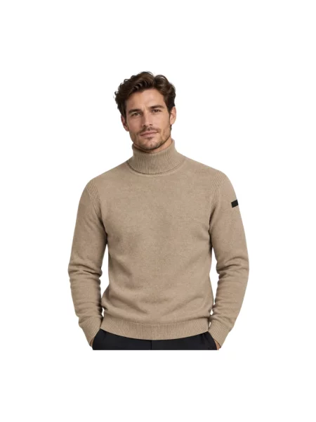 Sweter z golfem Rrd do golfa beżowy