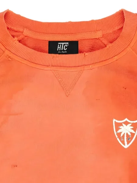 Džemper Htc Los Angeles s izlizanim efektom narančasta