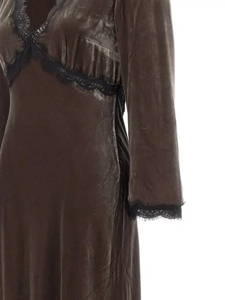Rochie Rixo din dantelă de costum maro