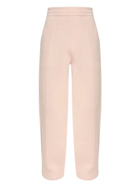 Haftowane spodnie dresowe Ami Paris w serca różowe