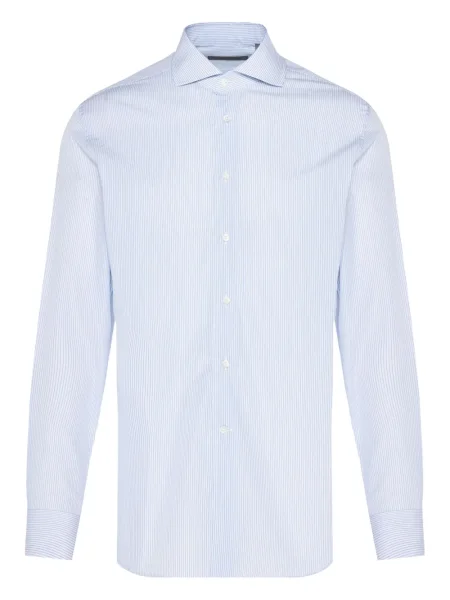 Cămașă Corneliani cu dungi lungă albastru