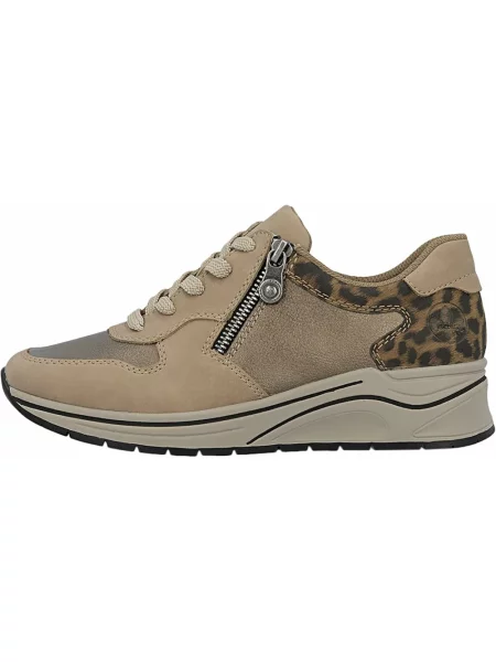 Sneakersy Rieker brązowe