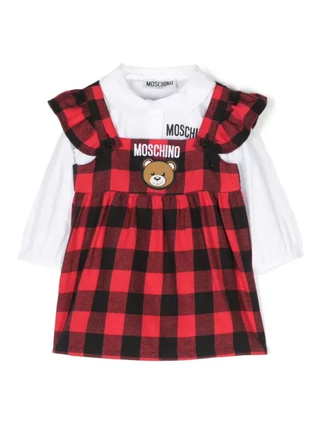Sukienka dziecięca Moschino czerwona