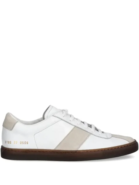 Sneakerși Common Projects din piele alb