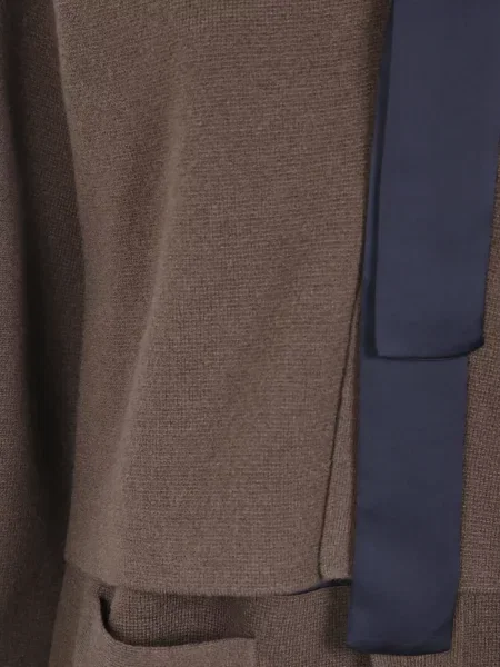 Cardigan Sacai de lână maro