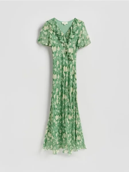 Reserved Rochie maxi cu conținut ridicat de multicolor
