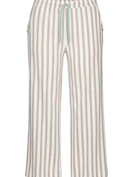 VIVANCE by LASCANA Pantaloni de pijama turcoaz / maro cappuccino alb