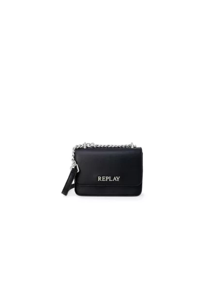 Torebka crossbody Replay z logo czarna