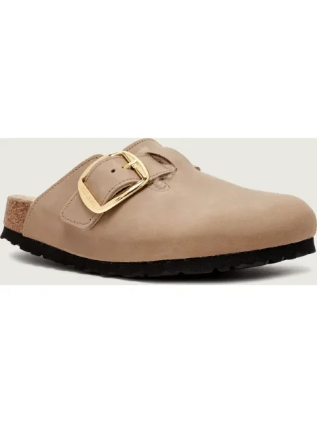 Birkenstock De piele șlapi Boston BB | shearling cu adaos de lână bej