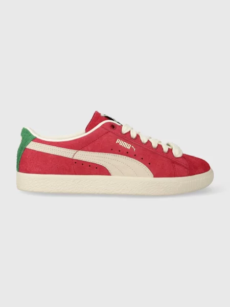 Sneakersy Puma Suede zamszowe retro czerwone