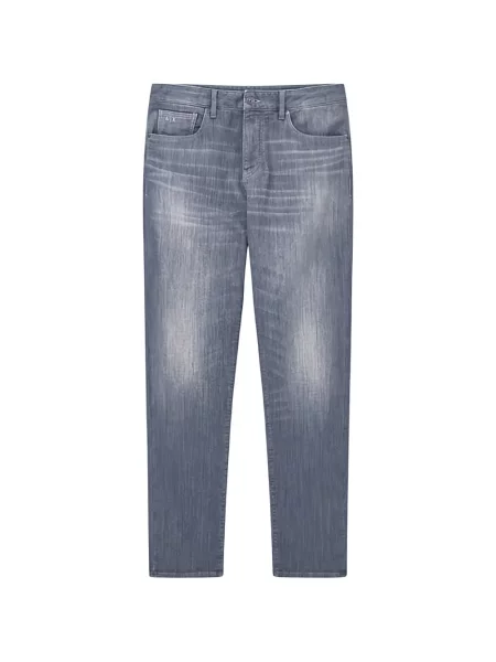 Blugi Armani Exchange cu autograf gri