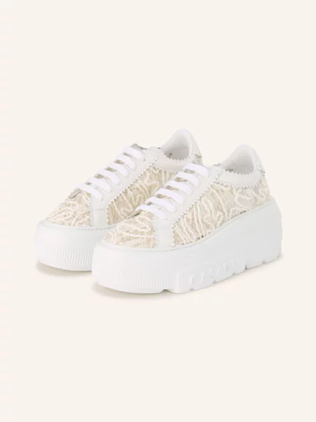 Casadei Sneakersy Na Platformie Nexus weiss białe