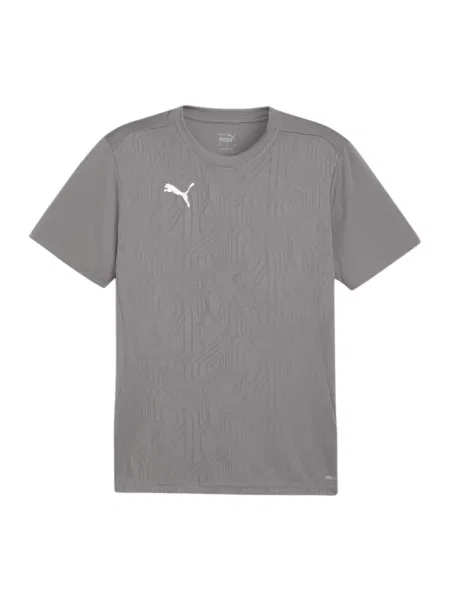 PUMA Funkcionalna majica siva / naravno bela