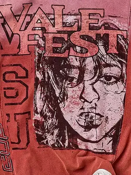 Tricou Vale cu imagine roșu