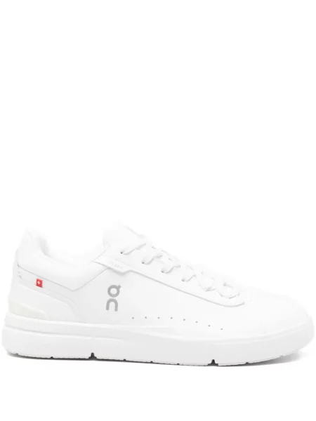 Sneakerși On-running cu imagine alergare alb