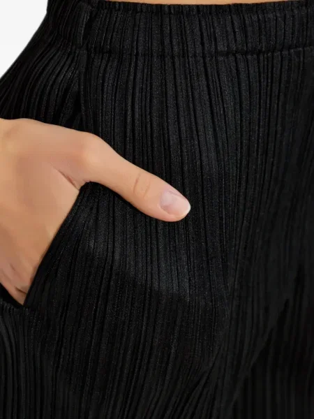 Pantaloni Pleats Please Issey Miyake plisate negru