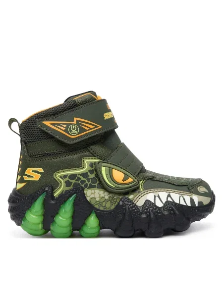 Hótaposó Skechers Skech-O-Saurus Lights OLV Khaki