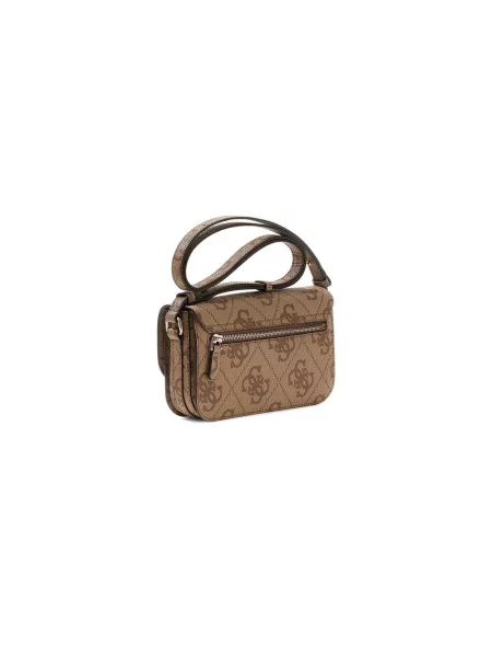 Guess torebka tote z imitacji skóry JANIE brązowa