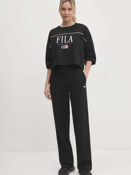 Кофта Fila Lewistown з принтом чорний