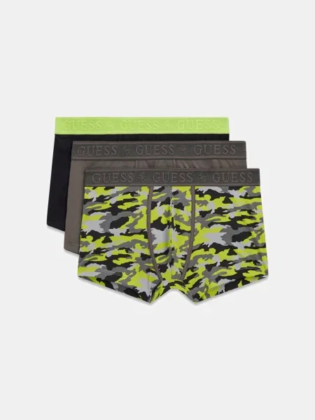 GUESS Boksarice JOE rjava / temno siva / kivi črna