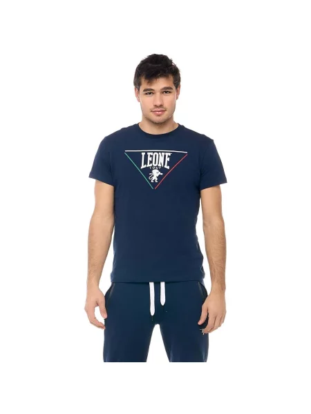 Scurt tricou Leone 1947 cu mâneci scurte albastru