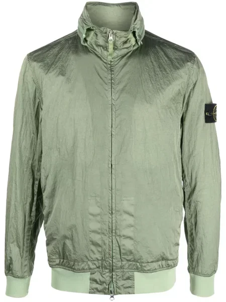 Geacă Stone Island cu strasuri verde