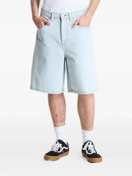 Pantaloni scurți din denim Vans în carouri albastru